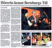 Pressebeitrag 'H&ouml;rerin kennt Bernburgs Till' MZ 28.01.2008